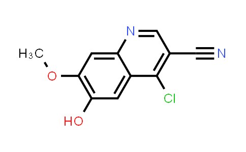 CAS No. 307353-95-3, 3-Quinolinecarbonitrile, 4-chloro-6-hydroxy-7-methoxy-