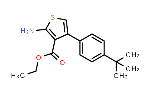 CAS No. 307511-84-8, Ethyl 2-amino-4-(4-(tert-butyl)phenyl)thiophene-3-carboxylate