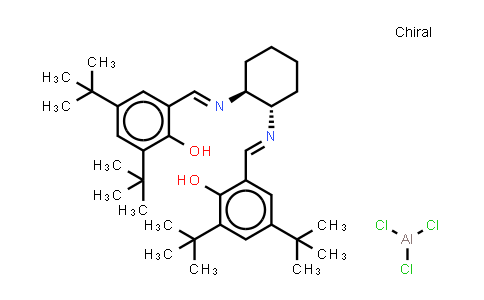 CAS No. 307926-51-8, (S,S)-N,N'-Bis(3,5-di-tert-butylsalicylidene)-1,2-cyclohexanediaminoaluminum chloride