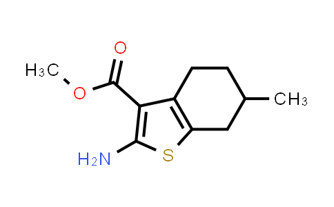 CAS No. 308292-45-7, 2-Amino-6-methyl-4,5,6,7-tetrahydro-benzo[b]thiophene-3-carboxylic acid methyl ester