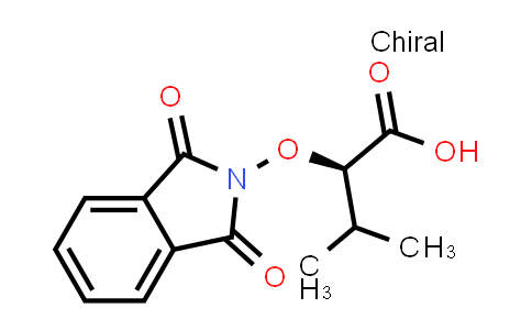 CAS No. 310404-44-5, Butanoic acid, 2-[(1,3-dihydro-1,3-dioxo-2H-isoindol-2-yl)oxy]-3-methyl-, (2R)-
