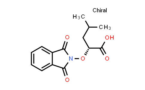 CAS No. 310404-45-6, (R)-2-(1,3-Dioxoisoindolin-2-yloxy)-4-methylpentanoic acid