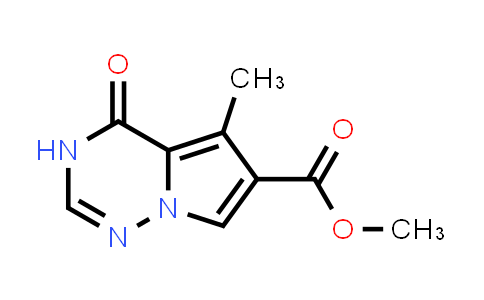 CAS No. 310431-29-9, Methyl 5-methyl-4-oxo-3H,4H-pyrrolo[2,1-f][1,2,4]triazine-6-carboxylate