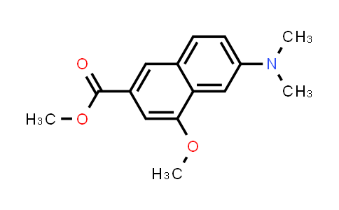 CAS No. 31206-81-2, 2-Naphthalenecarboxylic acid, 6-(dimethylamino)-4-methoxy-, methyl ester