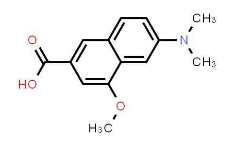 CAS No. 31206-82-3, 2-Naphthalenecarboxylic acid, 6-(dimethylamino)-4-methoxy-