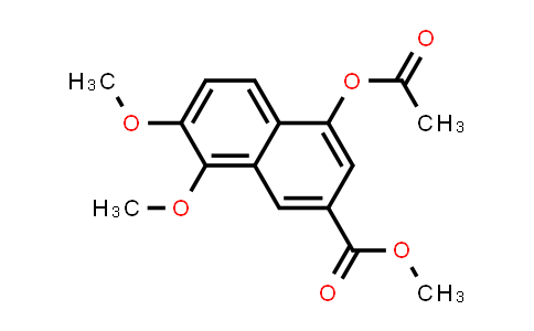 CAS No. 31206-84-5, 2-Naphthalenecarboxylic acid, 4-(acetyloxy)-7,8-dimethoxy-, methyl ester
