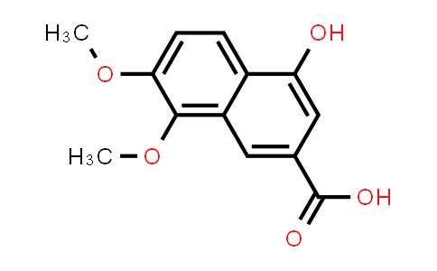 CAS No. 31206-85-6, 2-Naphthalenecarboxylic acid, 4-hydroxy-7,8-dimethoxy-