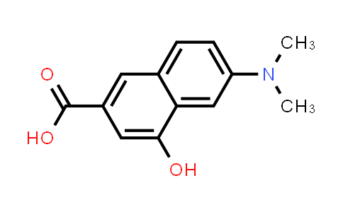 CAS No. 31222-36-3, 2-Naphthalenecarboxylic acid, 6-(dimethylamino)-4-hydroxy-