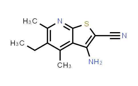 CAS No. 312535-65-2, 3-Amino-5-ethyl-4,6-dimethylthieno[2,3-b]pyridine-2-carbonitrile
