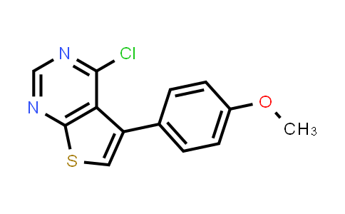 CAS No. 312584-53-5, 4-Chloro-5-(4-methoxyphenyl)thieno[2,3-d]pyrimidine
