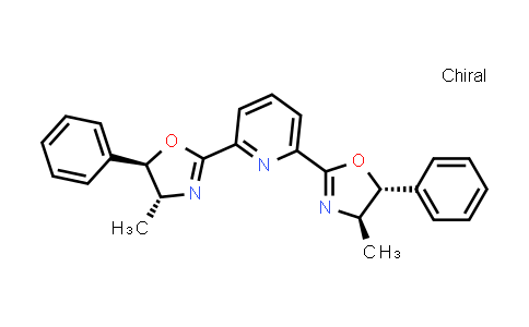 CAS No. 312624-05-8, 2,6-Bis((4R,5R)-4-methyl-5-phenyl-4,5-dihydrooxazol-2-yl)pyridine