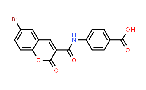CAS No. 312756-47-1, 4-(6-Bromo-2-oxo-2H-chromene-3-amido)benzoic acid