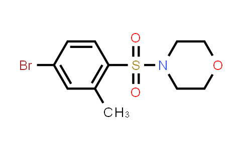 CAS No. 313250-75-8, 4-((4-Bromo-2-methylphenyl)sulfonyl)morpholine