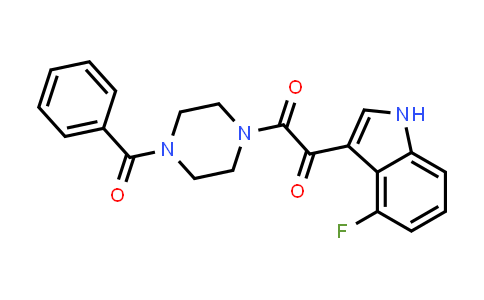 CAS No. 313334-66-6, Piperazine, 1-benzoyl-4-[(4-fluoro-1H-indol-3-yl)oxoacetyl]-