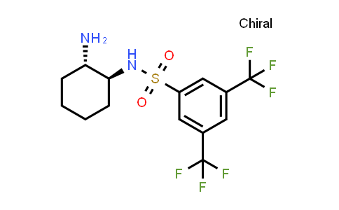 CAS No. 313342-21-1, N-((1S,2S)-2-aminocyclohexyl)-3,5-bis(trifluoromethyl)benzenesulfonamide