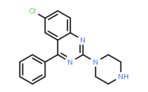 CAS No. 313398-51-5, 6-Chloro-4-phenyl-2-(piperazin-1-yl)quinazoline