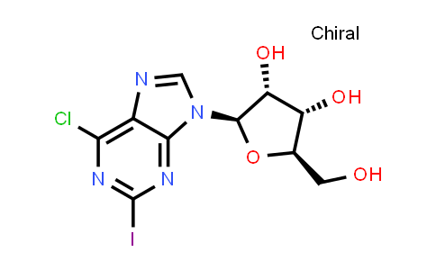 CAS No. 313477-85-9, 9H-Purine, 6-chloro-2-iodo-9-β-D-ribofuranosyl-