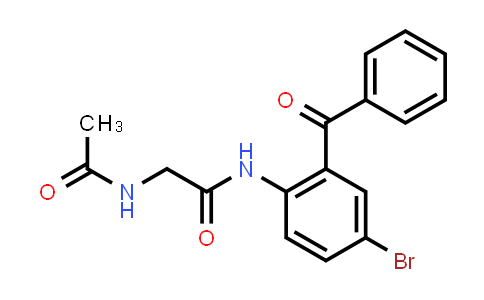 CAS No. 313502-80-6, 2-Acetamido-N-(2-benzoyl-4-bromophenyl)acetamide