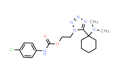 CAS No. 313516-72-2, 2-(5-(1-(Dimethylamino)cyclohexyl)-1H-tetrazol-1-yl)ethyl (4-chlorophenyl)carbamate