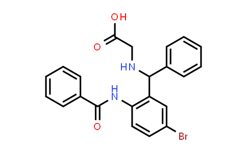 CAS No. 313650-48-5, ((2-Benzamido-5-bromophenyl)(phenyl)methyl)glycine