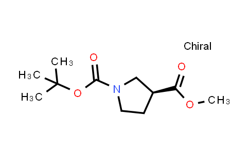 CAS No. 313706-15-9, Methyl (S)-1-(tert-butyloxycarbonyl)pyrrolidine-3-carboxylate