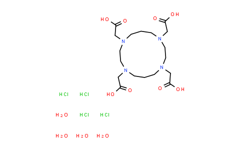 CAS No. 314041-07-1, 2,2',2'',2'''-(1,4,8,11-tetraazacyclotetradecane-1,4,8,11-tetrayl)tetraacetic acid tetrahydrochloride tetrahydrate