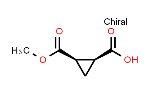 CAS No. 31420-47-0, rel-((1S,2R)-2-(Methoxycarbonyl)cyclopropane-1-carboxylic acid)