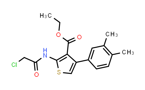 CAS No. 314244-95-6, Ethyl 2-(2-chloroacetamido)-4-(3,4-dimethylphenyl)thiophene-3-carboxylate
