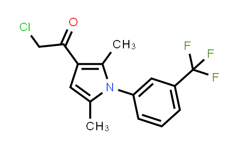 CAS No. 314245-30-2, 2-Chloro-1-(2,5-dimethyl-1-(3-(trifluoromethyl)phenyl)-1H-pyrrol-3-yl)ethan-1-one
