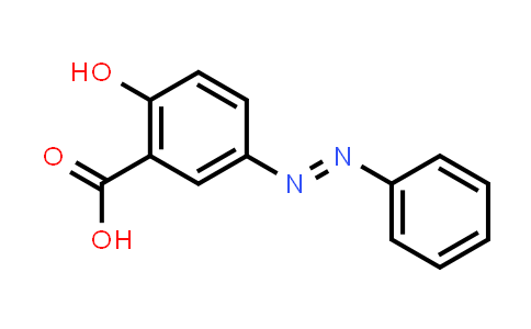 CAS No. 3147-53-3, 2-Hydroxy-5-(phenyldiazenyl)benzoic acid