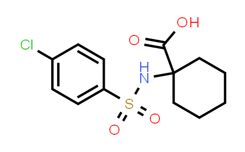CAS No. 314744-46-2, 1-((4-Chlorophenyl)sulfonamido)cyclohexane-1-carboxylic acid