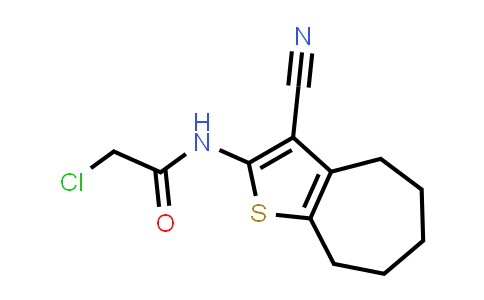 CAS No. 315684-12-9, 2-Chloro-N-(3-cyano-5,6,7,8-tetrahydro-4H-cyclohepta[b]thiophen-2-yl)acetamide