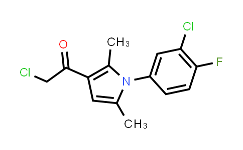 CAS No. 315710-83-9, 2-Chloro-1-[1-(3-chloro-4-fluorophenyl)-2,5-dimethyl-1H-pyrrol-3-yl]ethanone
