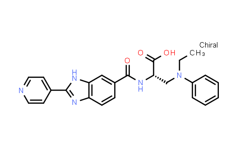CAS No. 316833-27-9, L-Alanine, 3-(ethylphenylamino)-N-[[2-(4-pyridinyl)-1H-benzimidazol-6-yl]carbonyl]-