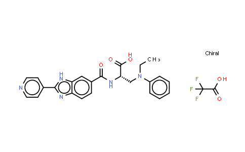 CAS No. 316833-28-0, L-Alanine, 3-(ethylphenylamino)-N-[[2-(4-pyridinyl)-1H-benzimidazol-6-yl]carbonyl]-, CF3COOH salt