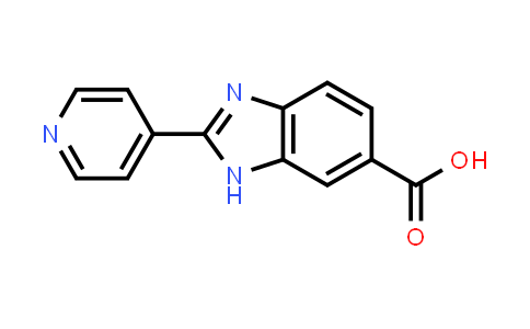 CAS No. 316833-32-6, 2-(Pyridin-4-yl)-1H-benzo[d]imidazole-6-carboxylic acid
