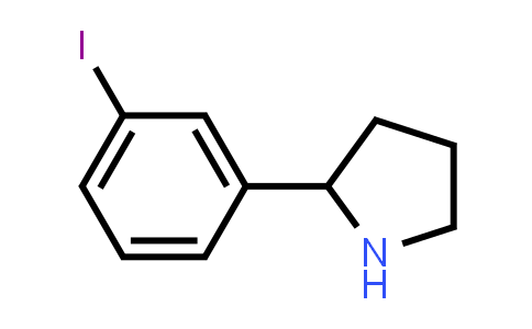 CAS No. 317355-10-5, 2-(3-Iodophenyl)pyrrolidine