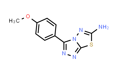 CAS No. 3176-54-3, 3-(4-Methoxyphenyl)-[1,2,4]triazolo[3,4-b][1,3,4]thiadiazol-6-amine