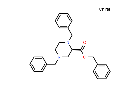 CAS No. 317822-72-3, Benzyl (R)-1,4-dibenzylpiperazine-2-carboxylate