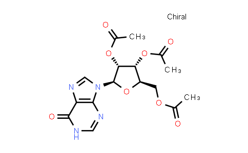 CAS No. 3181-38-2, (2R,3R,4R,5R)-2-(Acetoxymethyl)-5-(6-oxo-1H-purin-9(6H)-yl)tetrahydrofuran-3,4-diyl diacetate