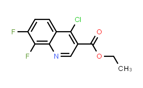 CAS No. 318685-51-7, Ethyl 4-chloro-7,8-difluoroquinoline-3-carboxylate