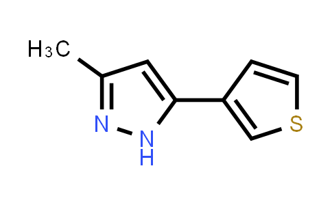 CAS No. 3196-01-8, 1H-Pyrazole, 3-methyl-5-(3-thienyl)-