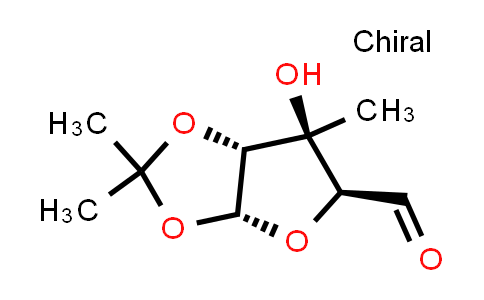 CAS No. 321181-73-1, (3aR,5S,6S,6aR)-6-Hydroxy-2,2,6-trimethyltetrahydrofuro[2,3-d][1,3]dioxole-5-carbaldehyde