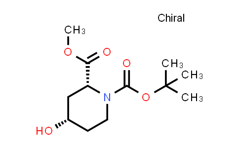 CAS No. 321744-26-7, (2R,4S)-N-Boc-4-hydroxypiperidine-2-carboxylic acid methyl ester