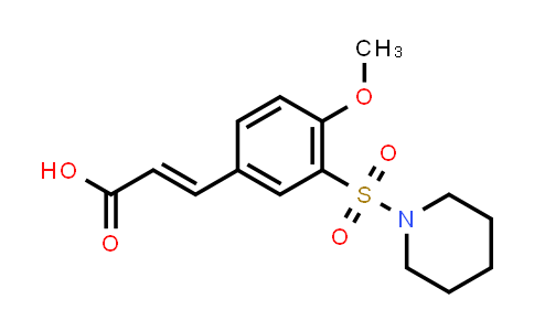 CAS No. 321979-11-7, 3-[4-Methoxy-3-(piperidine-1-sulfonyl)phenyl]prop-2-enoic acid