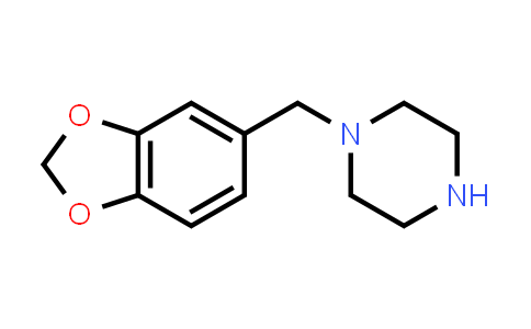 CAS No. 32231-06-4, 1-(Benzo[d][1,3]dioxol-5-ylmethyl)piperazine