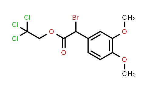 CAS No. 322765-94-6, 2,2,2-Trichloroethyl 2-bromo-2-(3,4-dimethoxyphenyl)acetate