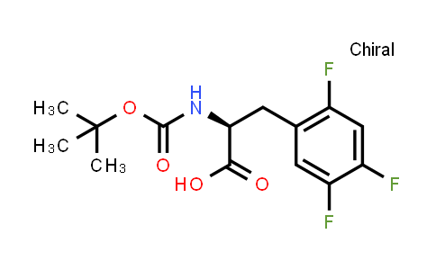 CAS No. 324028-27-5, (S)-2-((tert-Butoxycarbonyl)amino)-3-(2,4,5-trifluorophenyl)propanoic acid