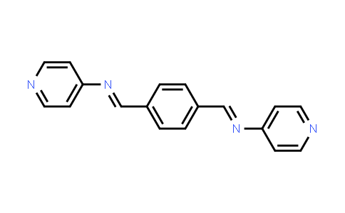 CAS No. 324068-05-5, (1E,1'E)-1,1'-(1,4-Phenylene)bis(N-(pyridin-4-yl)methanimine)