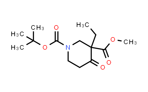 CAS No. 324769-00-8, 1-tert-Butyl 3-methyl 3-ethyl-4-oxopiperidine-1,3-dicarboxylate